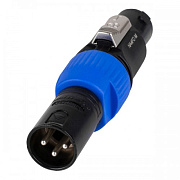 Neutrik NA4FC-F адаптер-переходник, XLR 3 Female «мама» -> 4-контактный Speakon «мама» NL4FC